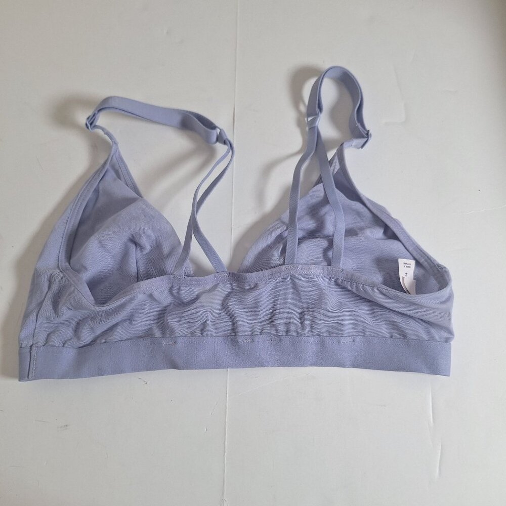 Auden Womens Lavender Unlined Bralette M  90% Nylon 10% Spandex Blend  Lightweig